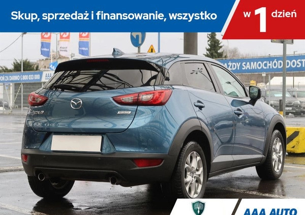 Mazda CX-3 cena 75000 przebieg: 91966, rok produkcji 2018 z Biała Piska małe 92